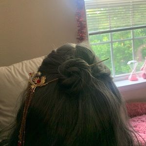 Red Phoenix Chinese Hair Stick